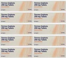10 x Ferrous 200mg - Iron