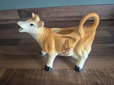 Vintage, Novelty Ceramic Jersey Cow,  Cream Or Milk Jug, Jersey Milk Maid Motif.