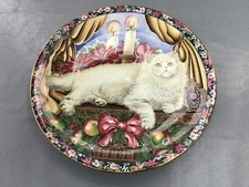AYNSLEY   CAT PLATE   WINTER