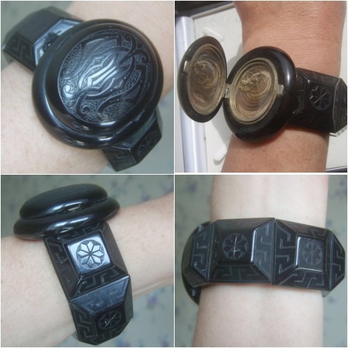 Victorian whitby jet memory - victorian,