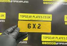 Premium Motorcycle Motorbike Novelty 2D Font 6x2" Show Number Plate