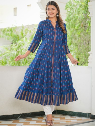 Indian women blue rayon - indian,