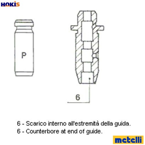 Valve guide 2850 - 4x,