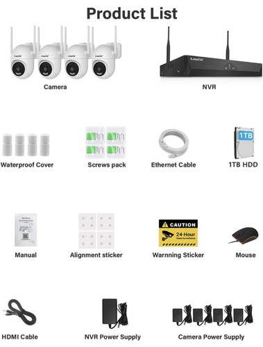 Security camera system - system, 5mp