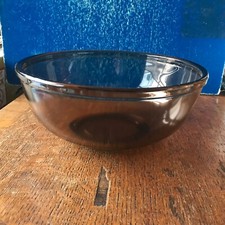 Pyrex England (Like Vision) Amber Glass Mixing Bowl 26.5cm diameter 11.1cm Heigh