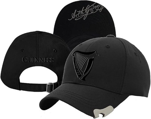 Guinness black baseball cap - black,