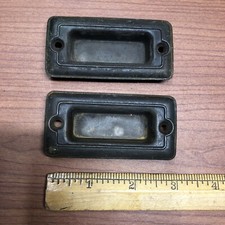 2 Vintage Brass Recessed