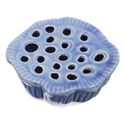 Rustic dark blue ceramic vase - rustic,