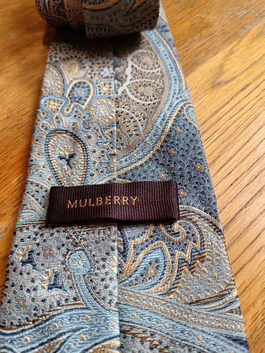 Mulberry paisley silk tie - mulberry,