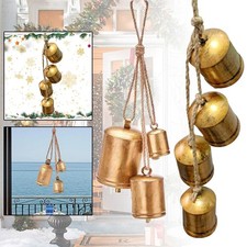7 Pack Giant Harmony Cow Bells Large Vintage Handmade Rustic Lucky Xmas Gift