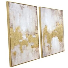 2 Piece Gold and Neutral