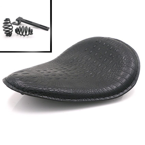 Black alligator solo bobber - black,