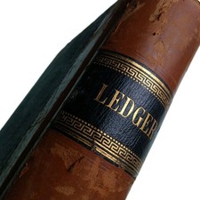 Vintage Ledger Large 1930s