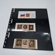 1990/2000’s Selection of Russian Stamps On Front And Reverse of Display Sheet 