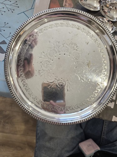 Silverplated tray joseph - by,