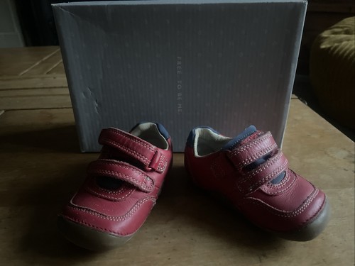 Clark red and blue leather - clark’s,