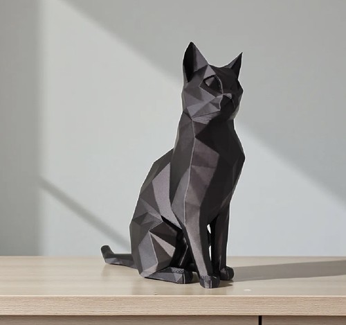 The cat sculpture statue - cat,