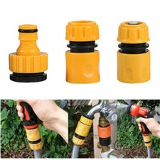 3 Packs Garden Water Hose Pipe Tap Connector Conection Fitting Adaptor Hoselock