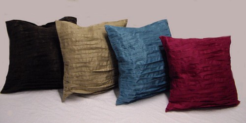 Faux silk scatter cushion - silk,