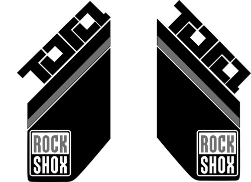 Rockshox tora fork decal kit - rockshox,