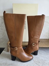 Kurt Geiger women's high Knee Boots Size UK 6 EU 39 Tan Brown Leather RRP £200