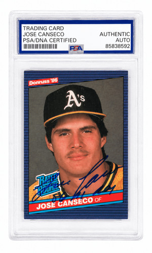 Jose canseco signed - signed, 1986