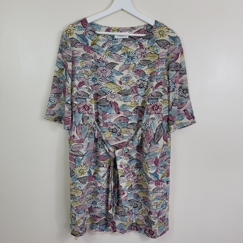 Toast tunic dress leaf print - dress,