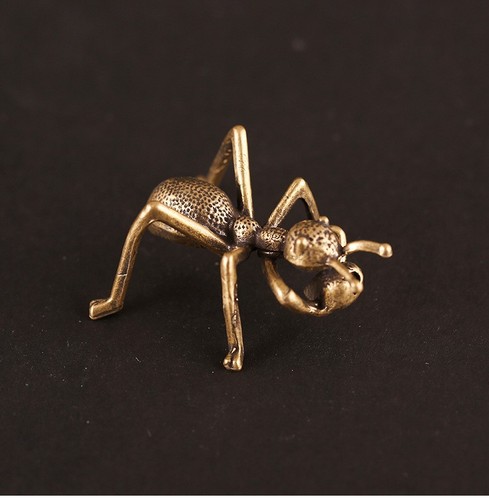 Vintage brass insect ornaments - insect,