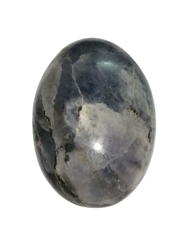 Iolite polished palm stone - polished,