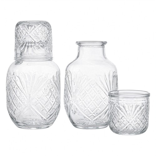 Vintage embossed glass water - vintage,