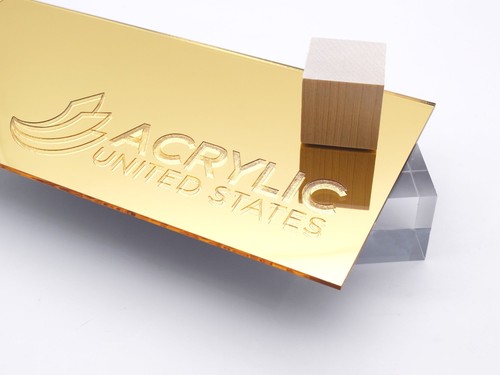 Acrylic sheet gold mirror - 1/8",