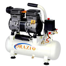 241183 ORAZIOⓇ  Low Noise Oilless Silent 9L Air Compressor 650W Garage Clinic