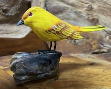 Carved Wooden Garden Bird