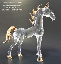 LARGE Glass HORSE Hand Blown