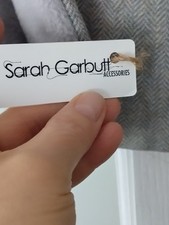 Sarah Garbutt 100% Pure Wool Yorkshire Tweed Fleece Lined Snood Scarf New BNWT