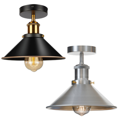 Industrial semi flush ceiling - industrial,