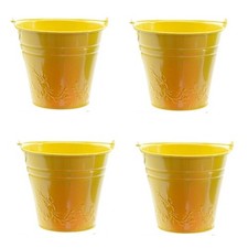 Kids metal bucket planter - metal,