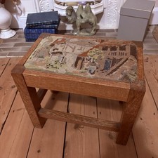 Vintage Tapestry Footstool -