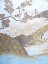 [AYANE] JAPANESE GARDEN - Japanese Silk  KIMONO Fabric
