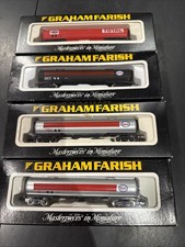 Job Lot 4 x Graham Farish N Gauge Bogie Tank Wagons - TOTAL & ESSO - Boxed