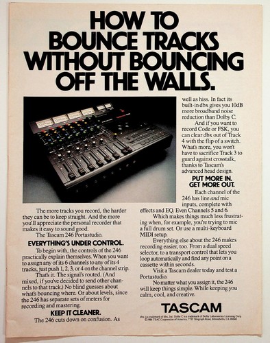 Vintage 1986 tascam 246 - vintage,