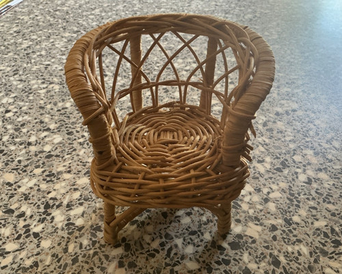 Dollhouse rattan wicker - dollhouse, chair