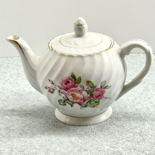 Tea pot with lid floral - with,