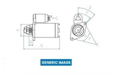 Bosch 1986S10034 Starter Fits