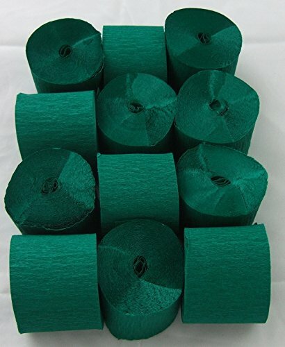 Dark green crepe paper each - dark,