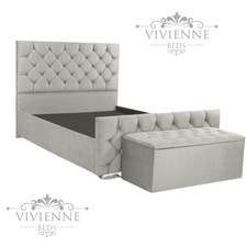 Plush Velvet Upholstered Bed