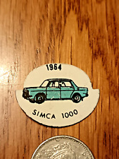 RARE 1960s Simca 1000 CAR 1964 LAPEL PIN BADGE AUTOMOBILIA (No pin)