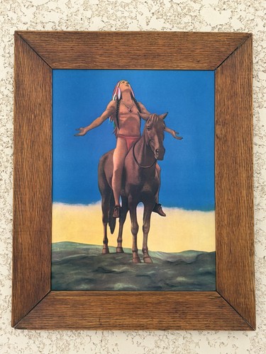 Vtg native american - american, 18x23