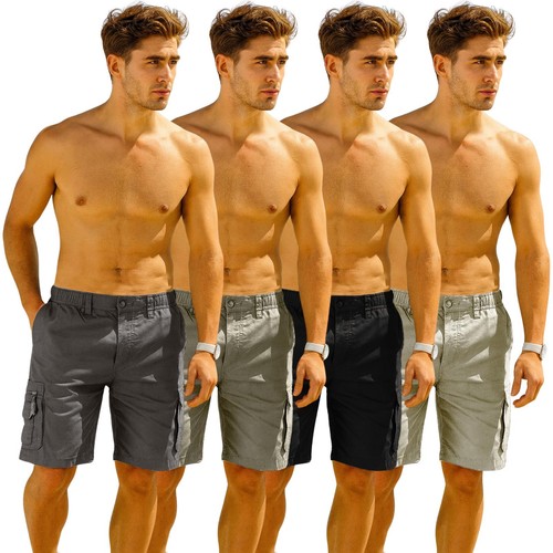 Mens cargo combat plain shorts - mens,