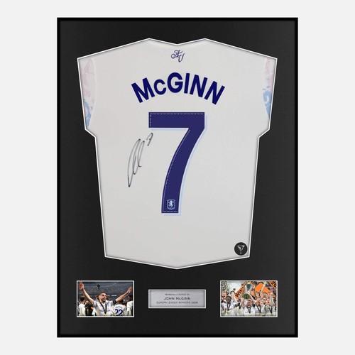 Framed john mcginn signed - framed,